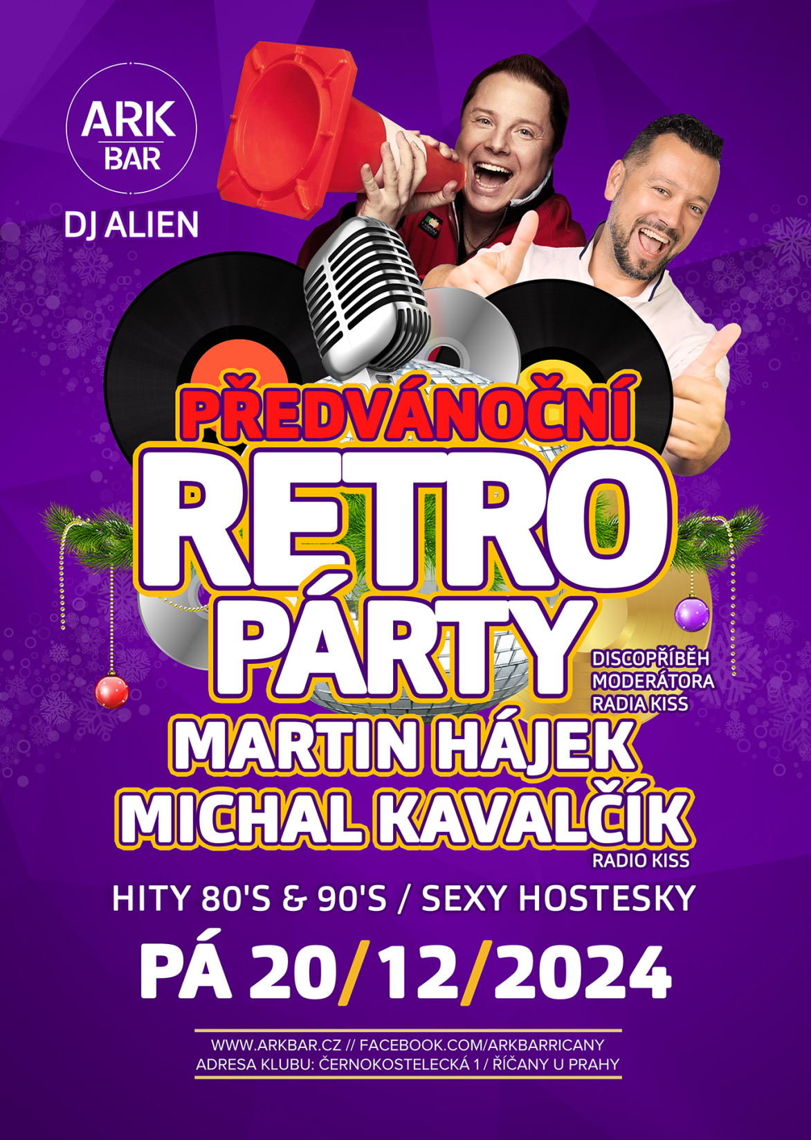 Předvánoční retro party